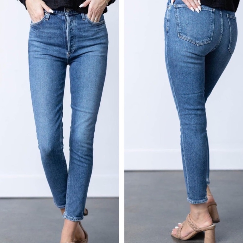 Agolde Nico High Rise Slim Fit Jeans, size 28